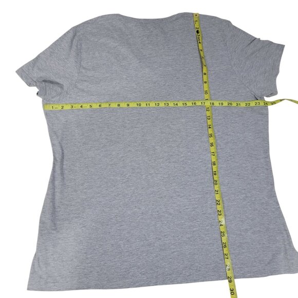 Los Angeles LA Dodgers T Shirt Womens Size 3XL Gray V-Neck Fanatics MLB Baseball - Picture 5 of 8